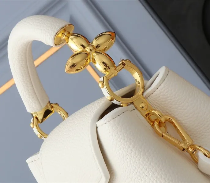 Louis Vuitton Capucines Mini Capucines Handbag In Quartz White — image 6