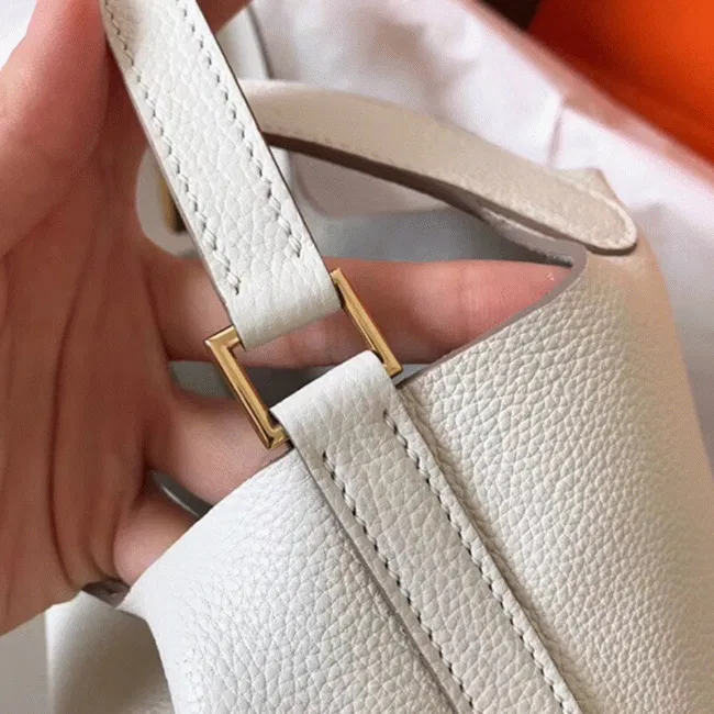 White luxury Hermes Picotin Lock 18cm handbag — image 2