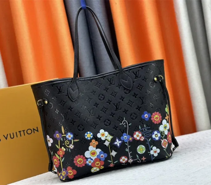 Louis Vuitton X TM Monogram Empreinte Neverfull MM In Black With Style 2 — image 5
