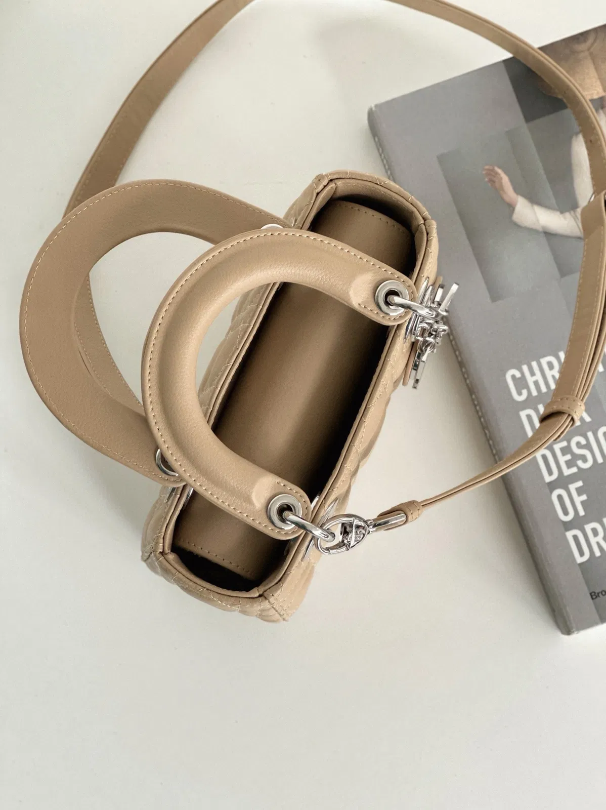 Dior Small Lady Dior My ABCDior Bag in Beige Cannage — image 2