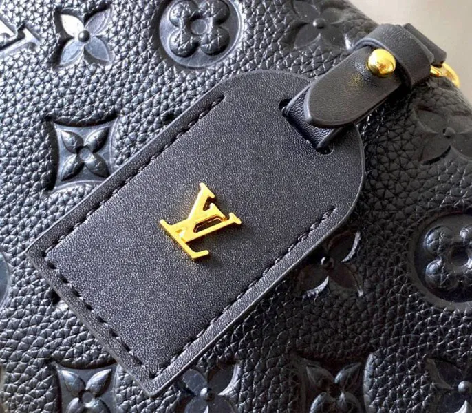 Louis Vuitton Monogram Empreinte Petite Malle Souple Handbag In Black — image 9