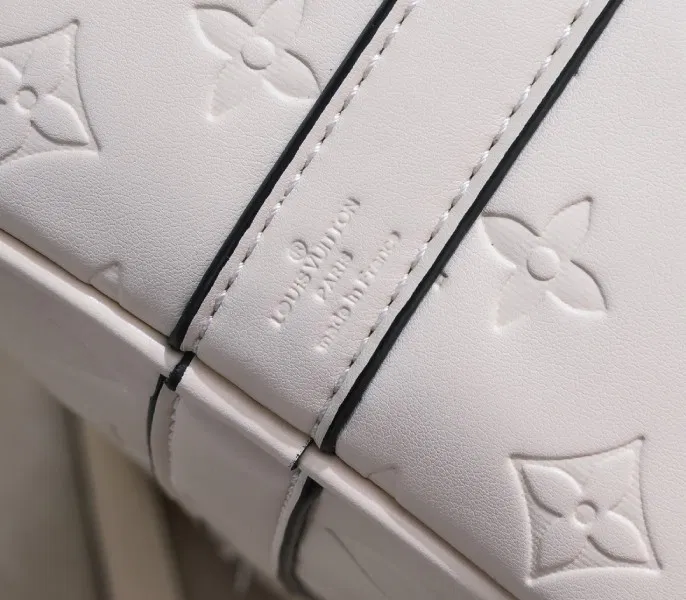 LV Monogram Empreinte Keepall Bandouliere 45 In Cream — image 7