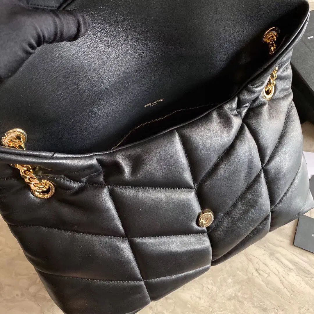 PUFFER SMALL BAG IN QUILTED SUEDE — image 7