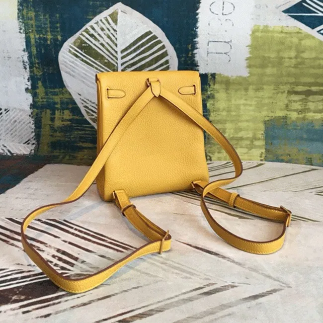 Yellow Clemence Hermes Kelly Ado PM Backpack — image 5