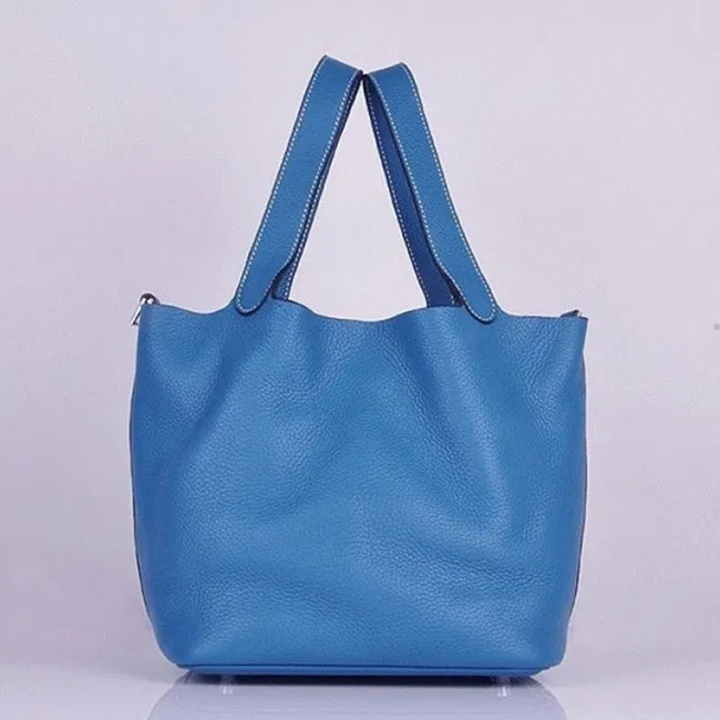 Blue Hermes Picotin Lock handbag