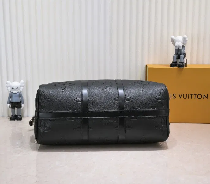 LV Monogram Empreinte Keepall Bandouliere 45 In Black — image 3