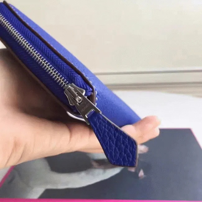 Blue Electric Top Hermes Wallet Azap Zipped — image 7