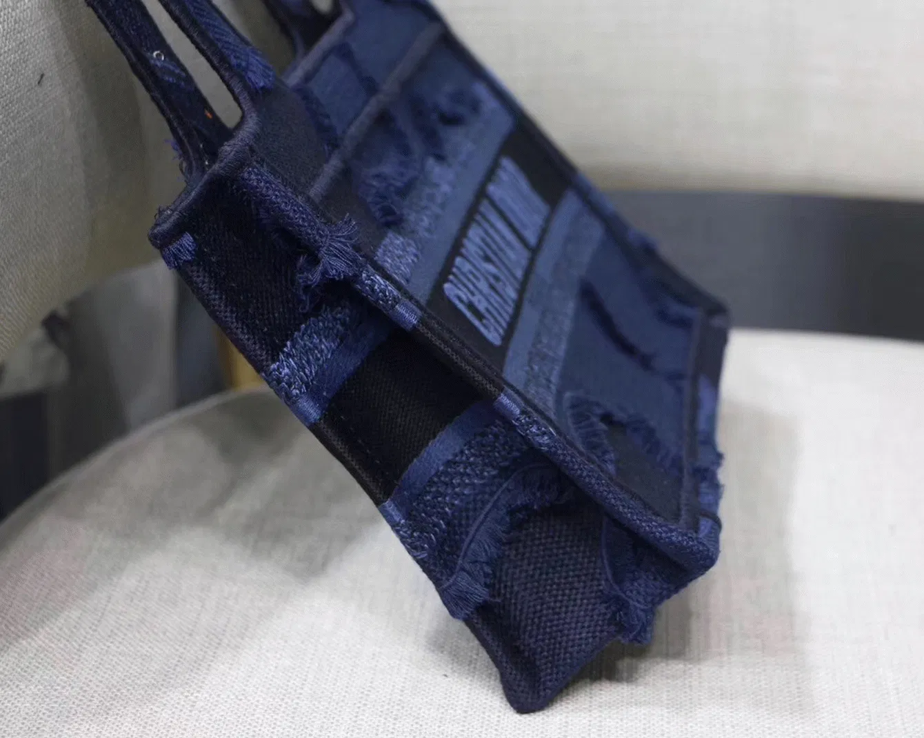 Dior Mini Book Tote Bag in Blue Camouflage — image 4