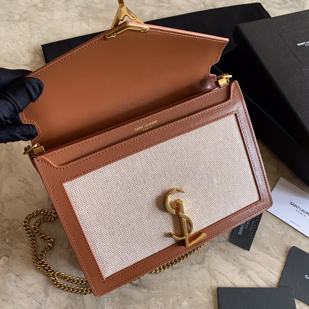 CASSANDRA MONOGRAM CLASP BAG IN CANVAS AND SMOOTH LEATHER — image 7
