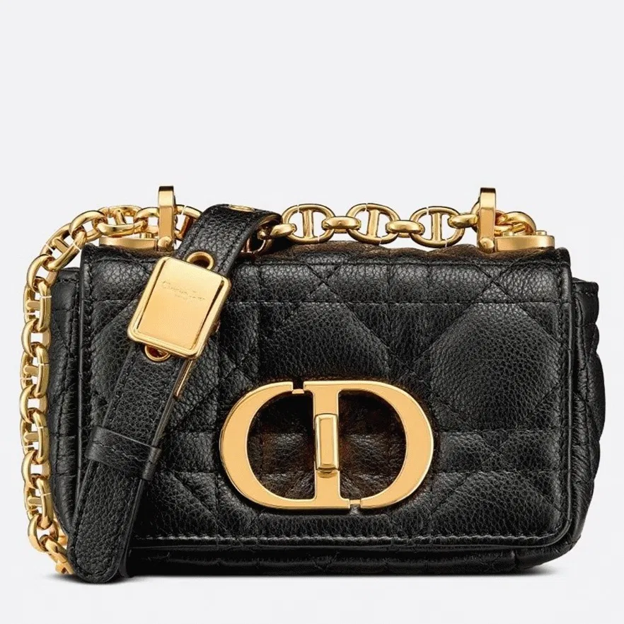 Dior Caro Micro Bag Knockoff in Black