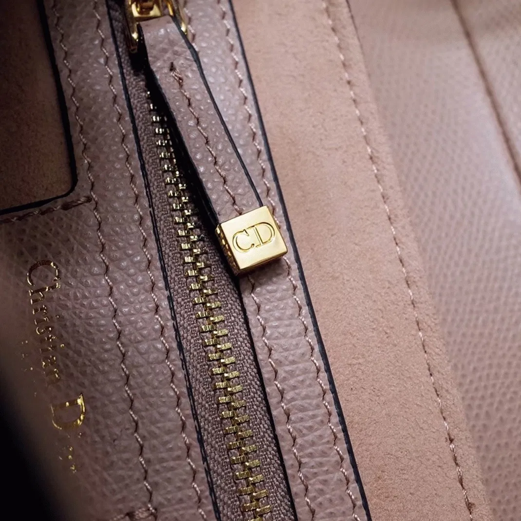 Dior Saddle Bag in Blush Grained Calfskin — image 8