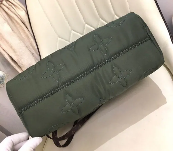 Louis Vuitton Econyl Regenerated Nylon Onthego GM Tote In Khaki Green — image 7