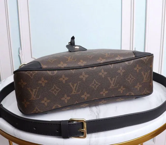Louis Vuitton Monogram Canvas Odeon MM Bag In Black — image 4