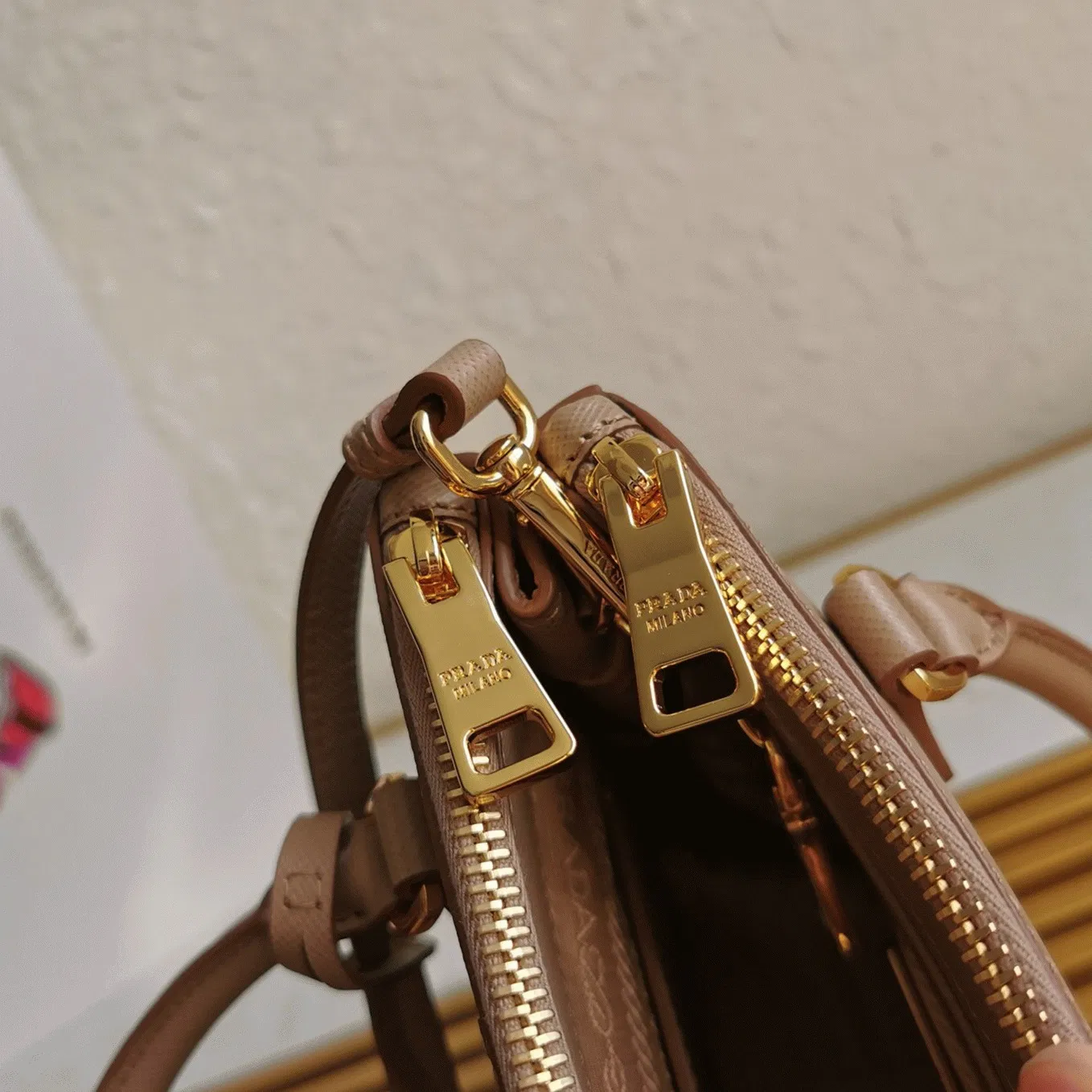 Beige Prada Mini Galleria Bag — image 2