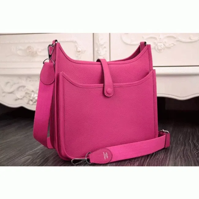 Rose Red Evelyne III PM Bag AAA Hermes Statement Crossbody — image 2