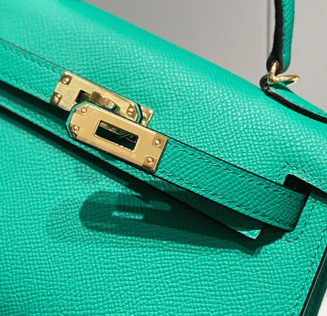 Hermes Kelly Mini II Bag in Vert Jade — image 5