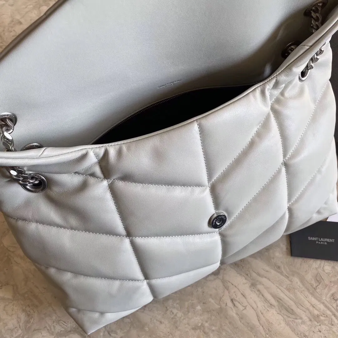 PUFFER SMALL BAG IN QUILTED SUEDE — image 6
