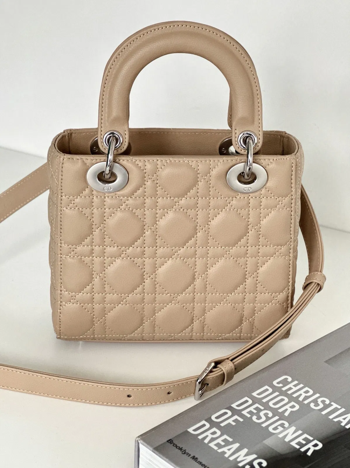 Dior Small Lady Dior My ABCDior Bag in Beige Cannage — image 8