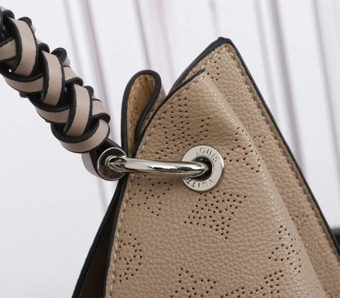 LV Mahina Carmel Hobo In Galet Gray — image 8