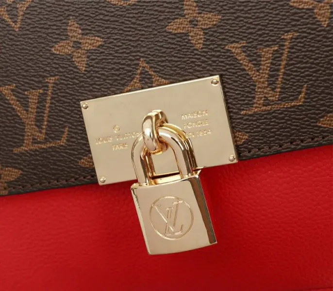 Louis Vuitton Monogram Canvas Marignan Bag In Coquelicot Red — image 7