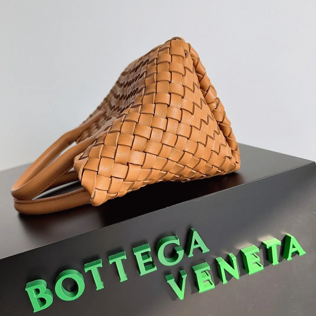 Top Quality Bottega Veneta Cabat Mini Bag In Caramel Intrecciato Lambskin — image 2