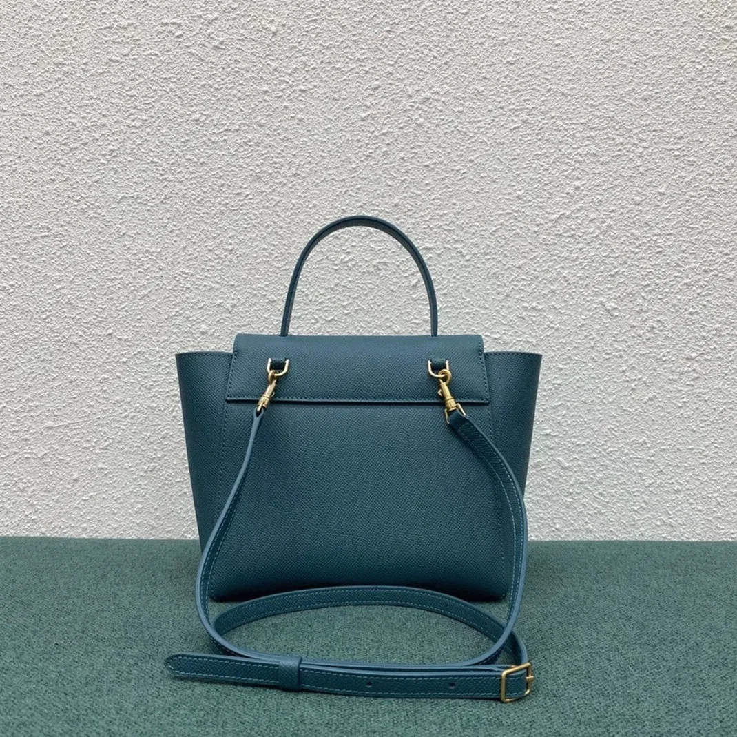Celine Belt Nano Bag Imitation in Prussian Blue — image 9