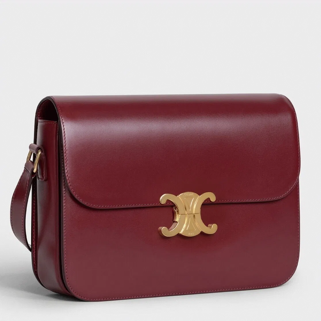 Top Quality Celine Triomphe Large Bag In Bordeaux