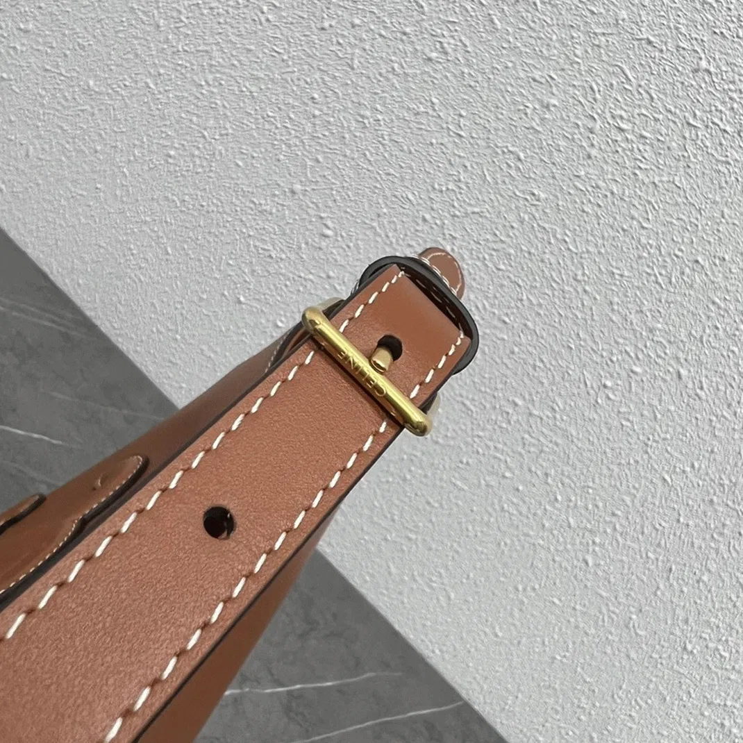 Top Quality Celine Small Bucket Cuir Triomphe In Brown Calfskin — image 7