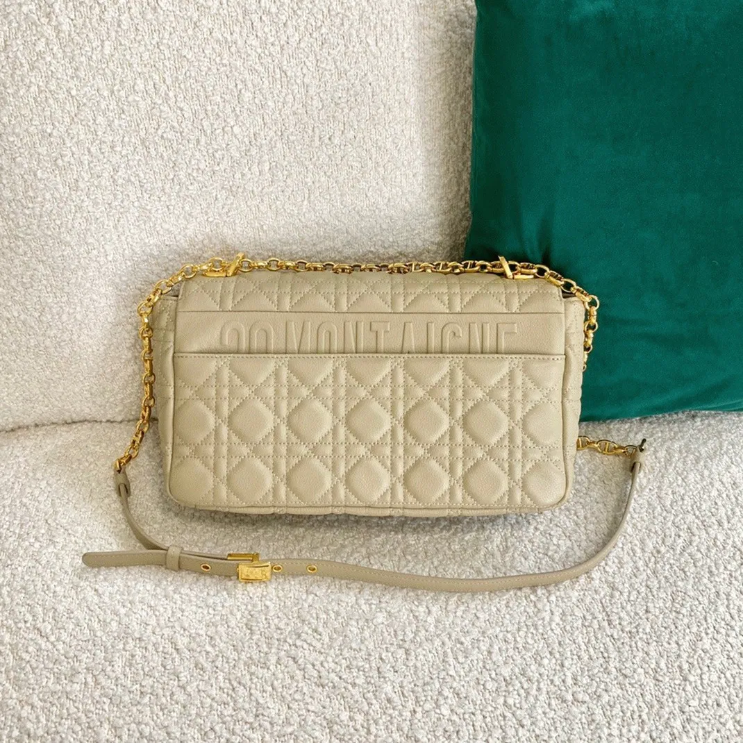 Dior Caro Large Bag Knockoff in Beige — image 5