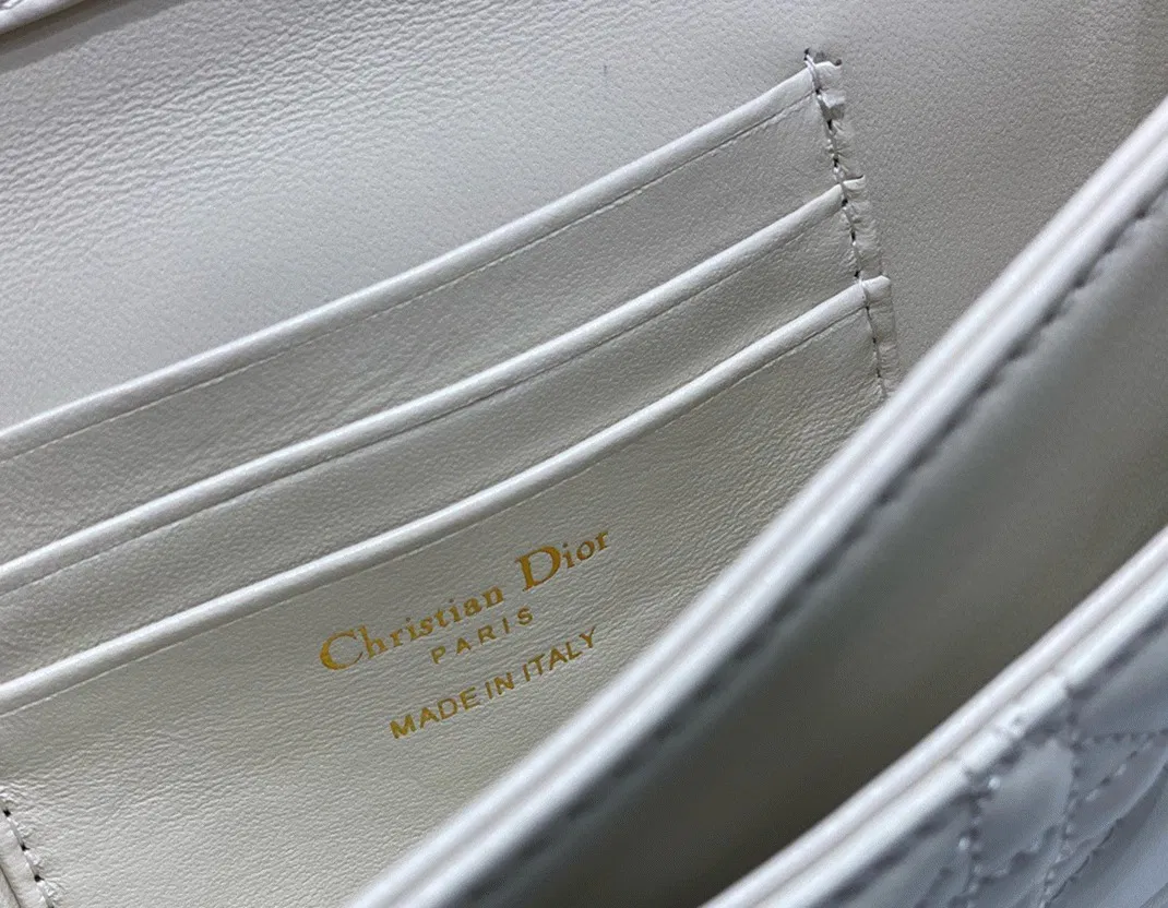 Dior Miss Dior Mini Bag in White Cannage Lambskin — image 3