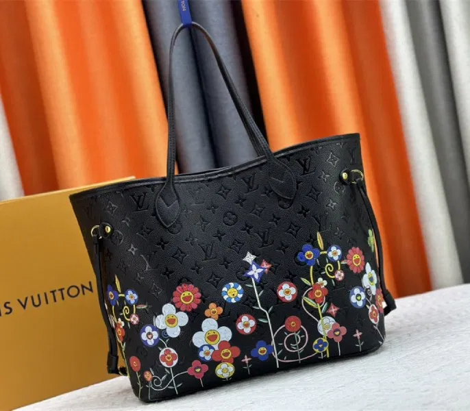 Louis Vuitton X TM Monogram Empreinte Neverfull MM In Black With Style 2 — image 2
