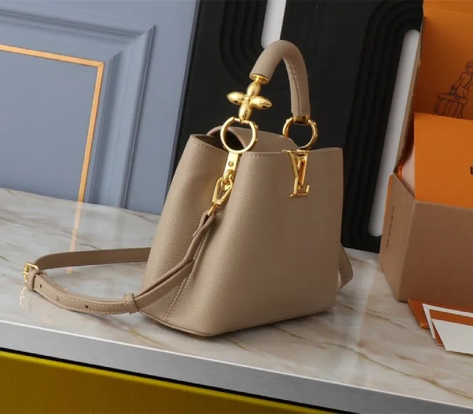 Louis Vuitton Capucines BB Handbag In Galet Gray — image 3