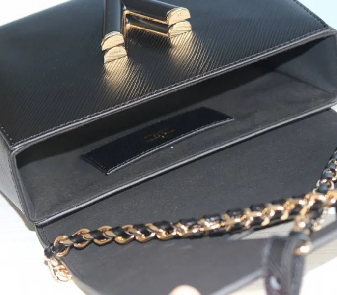 Louis Vuitton Epi Leather Twist MM Bag In Black — image 9