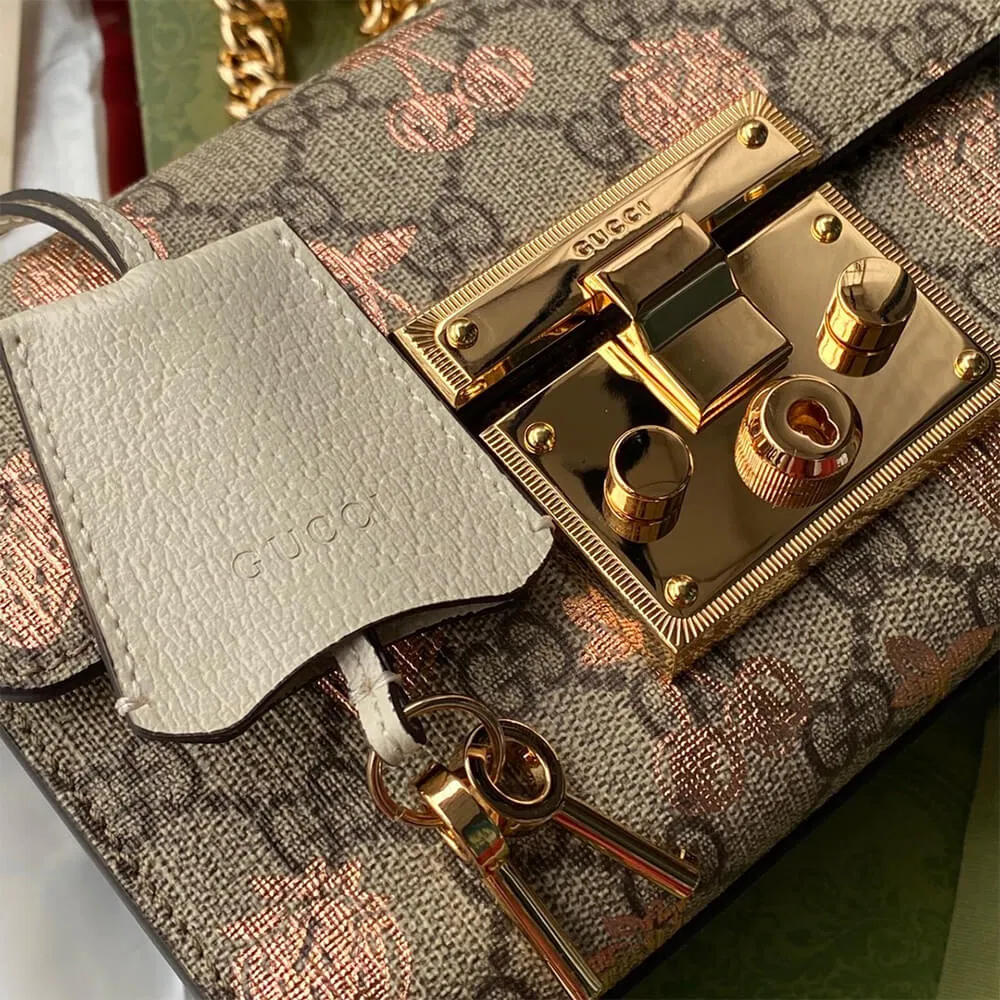Padlock small berry shoulder bag — image 4