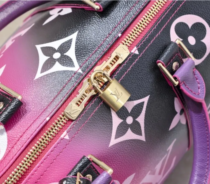 LV Spring 2022 Keepall 45 Travel Bag In Midnight Fuchsia — image 7
