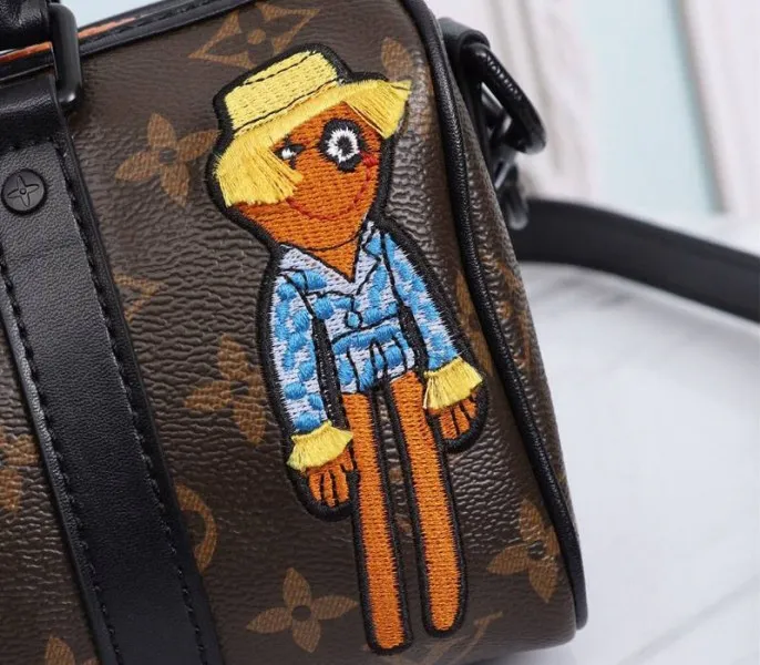 Louis Vuitton Monogram Canvas Mens Zoooom With Friends Nano Keepall Travel Bag — image 6