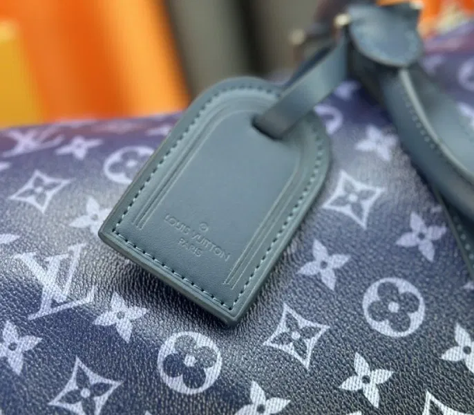 Louis Vuitton Monogram Gradient Canvas Keepall Bandouliere 50 In Navy Blue — image 8