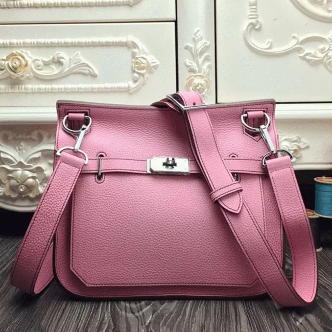 Pink luxury Hermes Jypsiere 34cm handbag