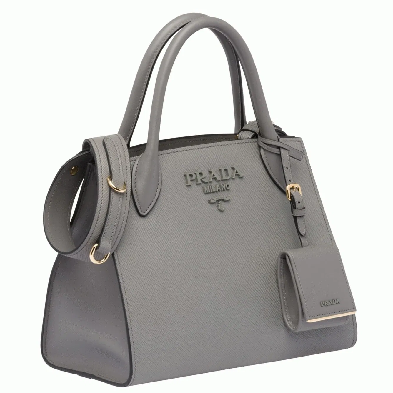 Prada Monochrome Small Bag in Grey