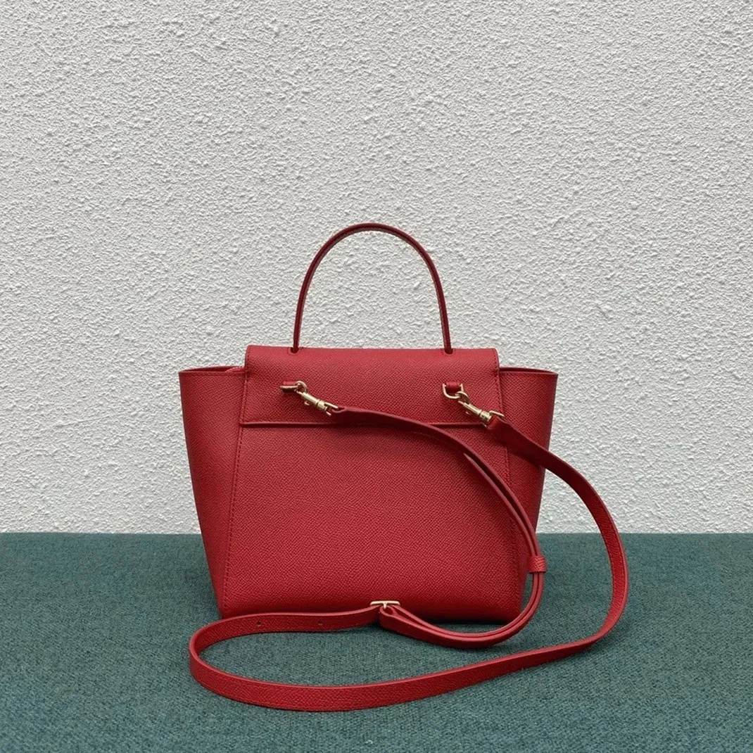 Celine Belt Nano Bag Knockoff in Red — image 6