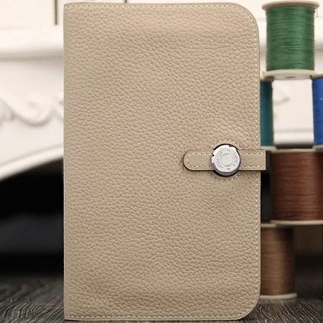 Grey designer Hermes Dogon combine wallet