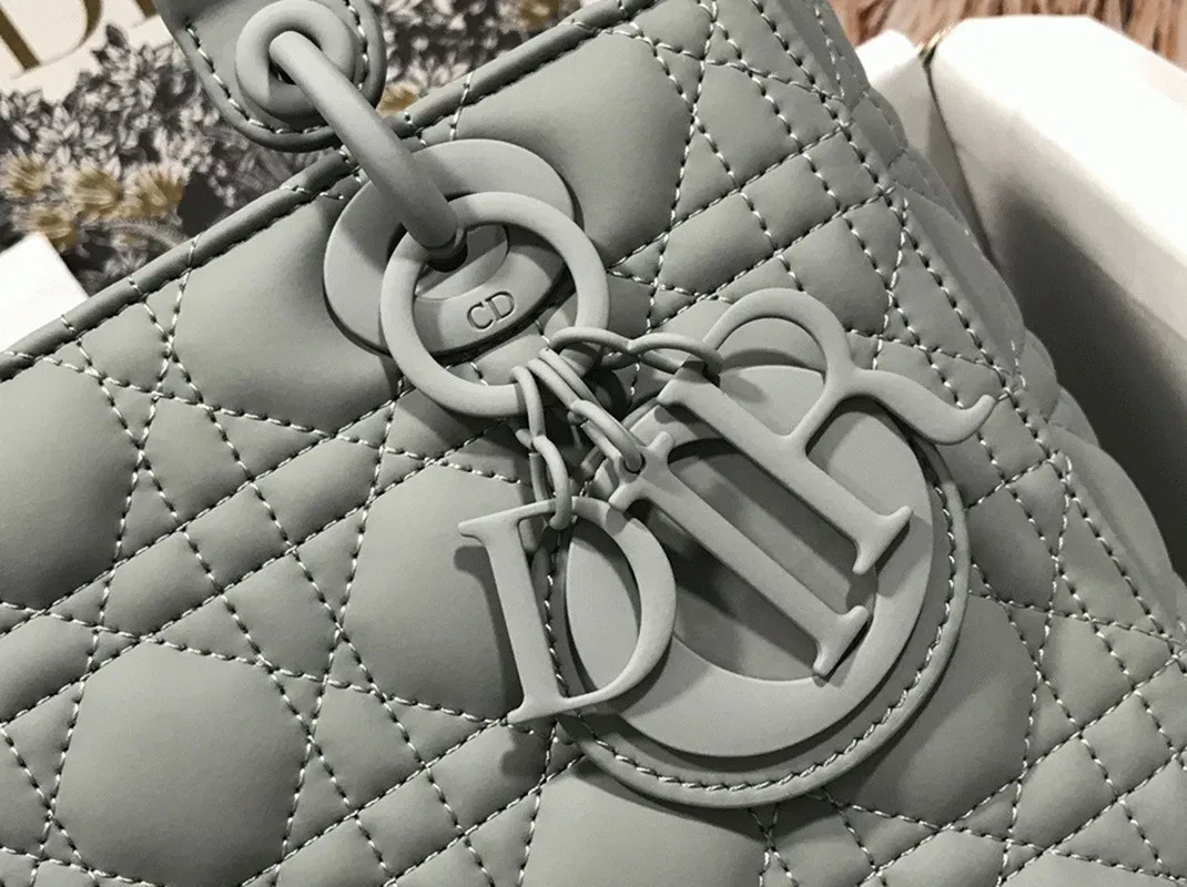 Dior Lady Dior Medium Bag in Grey — image 9