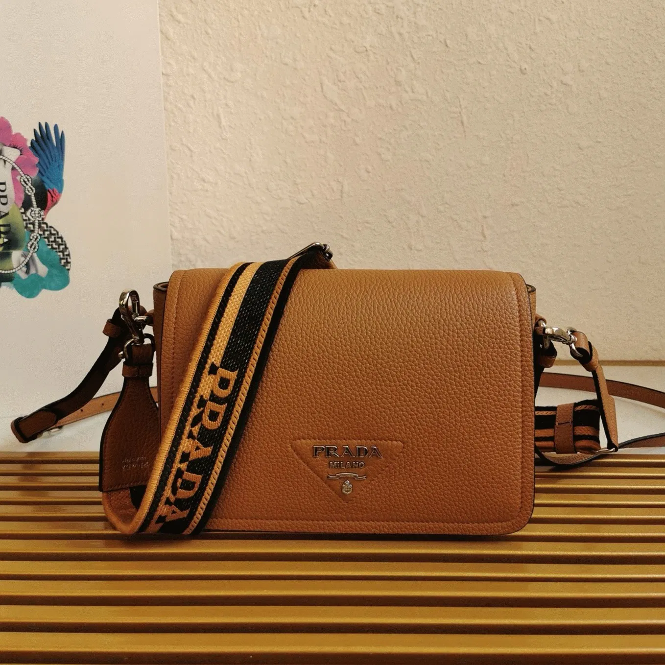 Prada Flap Shoulder Bag in Brown — image 3