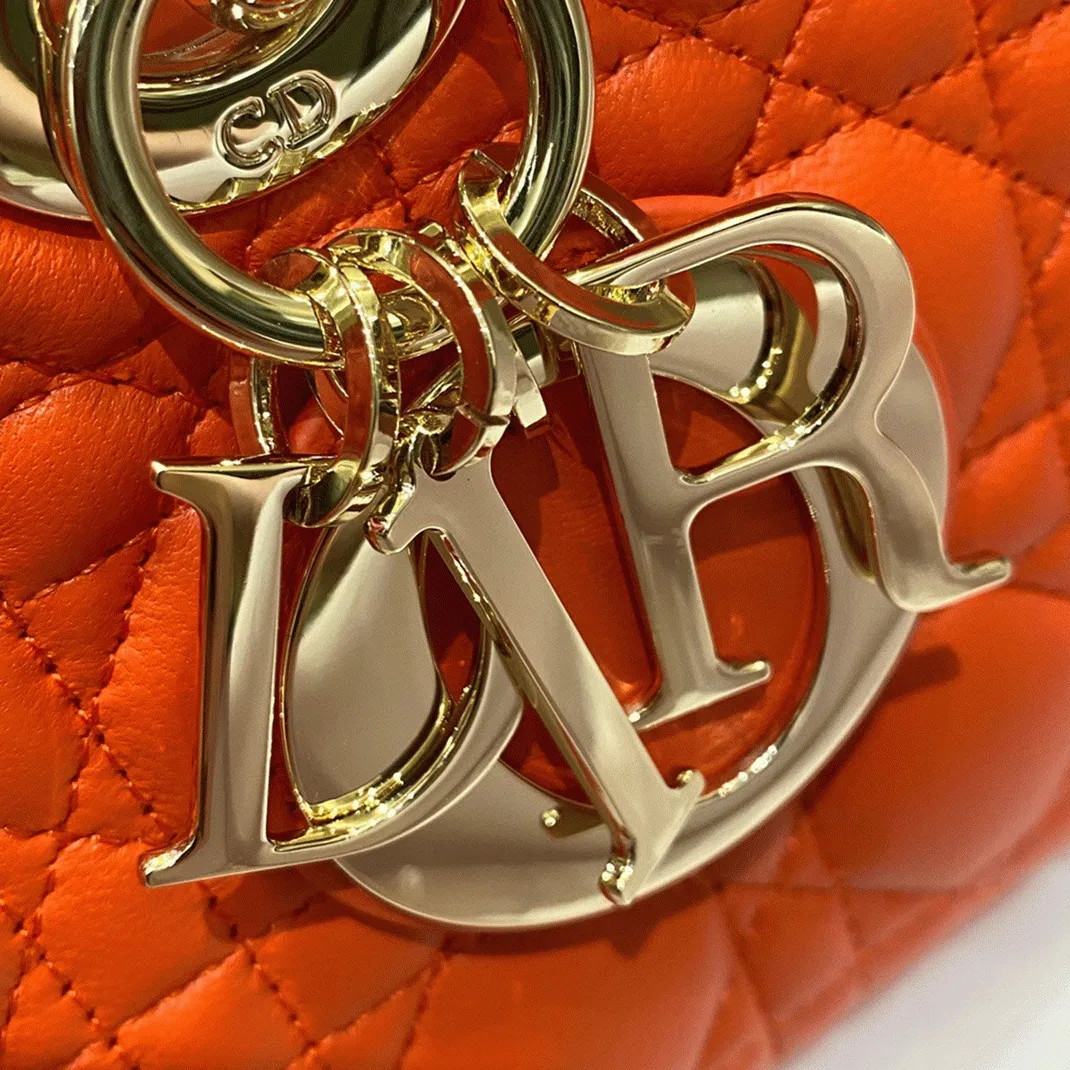 Dior Lady D-Joy Medium Bag in Orange — image 8