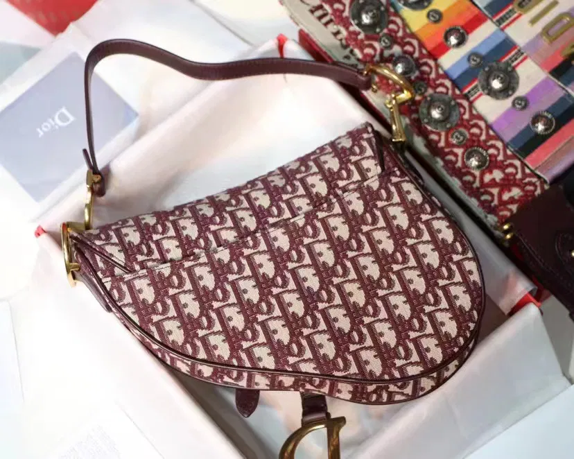 Dior saddle bag in red — image 3