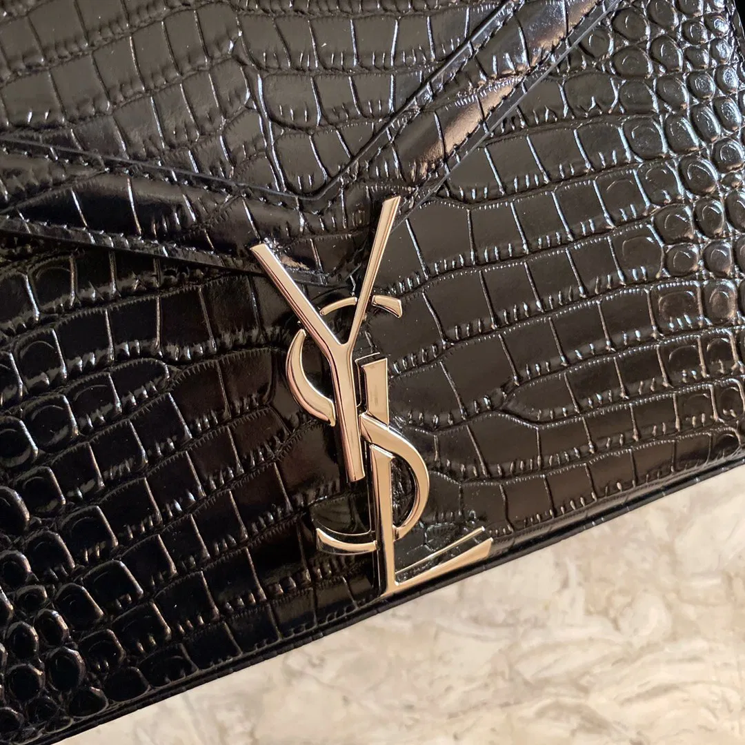 CASSANDRA MONOGRAM CLASP BAG IN MATTE PYTHON — image 9