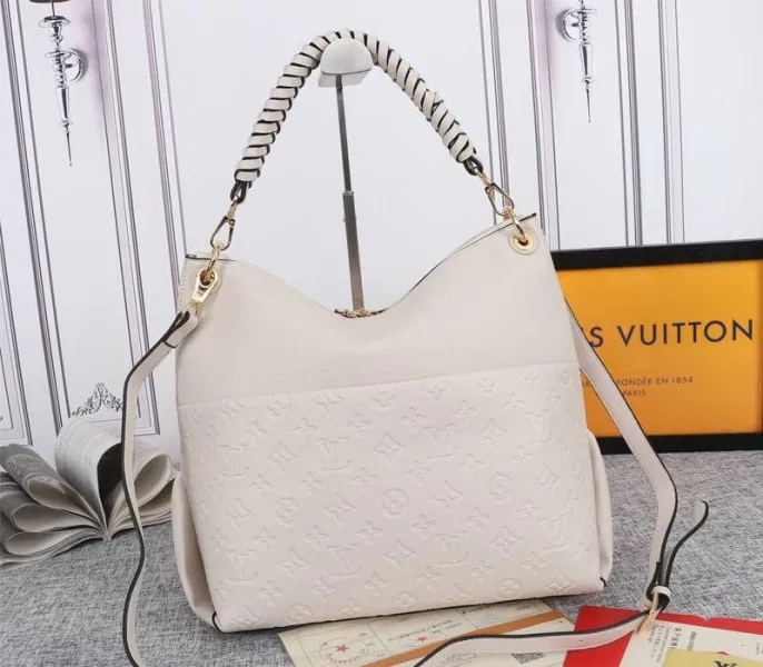 Louis Vuitton Monogram Empreinte Leather Maida Hobo In Cream — image 3