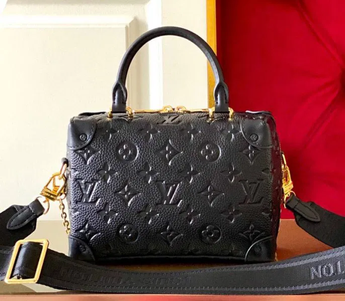 Louis Vuitton Monogram Empreinte Petite Malle Souple Handbag In Black — image 2