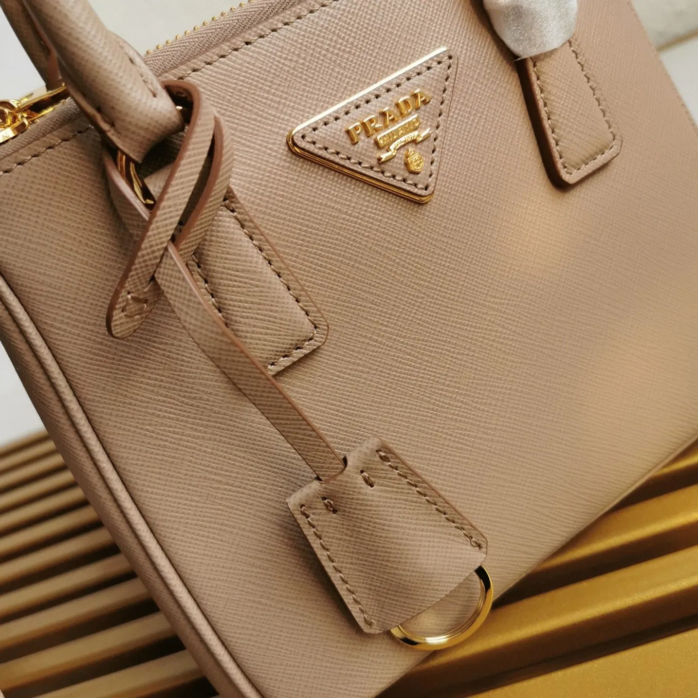 Beige Prada Mini Galleria Bag — image 10
