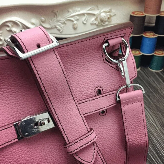 Pink luxury Hermes Jypsiere 34cm handbag — image 7
